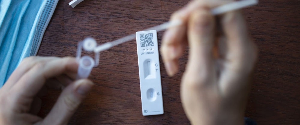 COVID test swab
